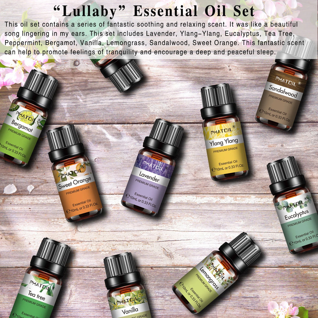 PHATOIL Essential Oils Set For Diffuser - Óleos Essenciais para Difusor